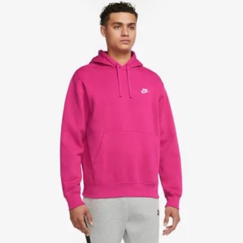 Men’s/Woman’s Nike Sportswear Club Fleece Hot Pink Hoodie